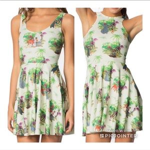 Blackmilk Black Milk Jungle Book Reversible Skater Dress S Disney Racerback